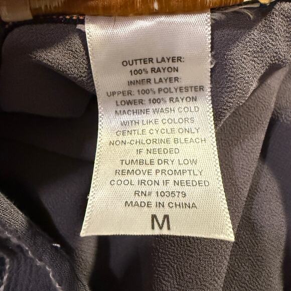 Davina Gray Embroidered Tassel Boho Midi Dress M Festival Gypsy Peasant Cottage - Picture 5 of 7